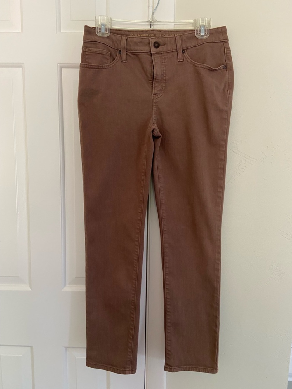 Women’s Chico’s So Slimming Girlfriend Mocha Slim Straight Jeans